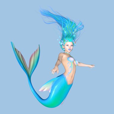 Deniz kızı 3d cg render