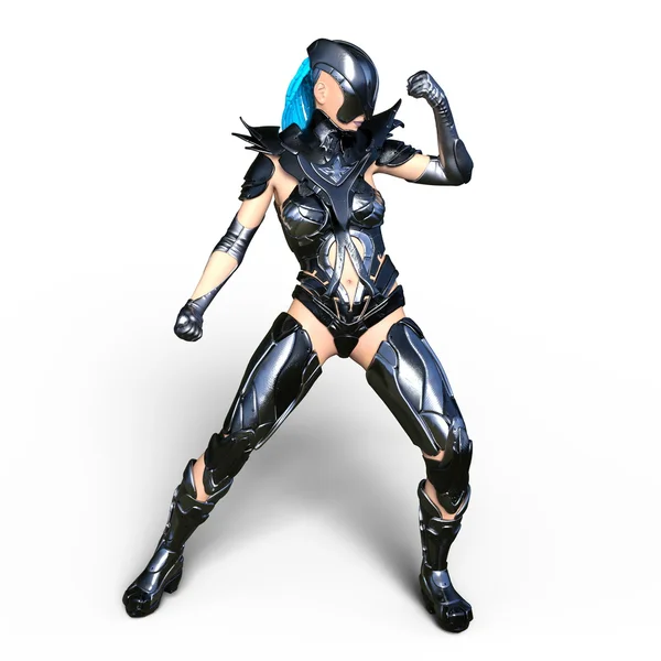 3D CG rendering of a super woman — Stock Photo, Image