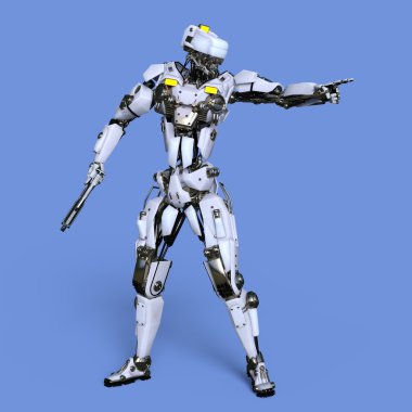 3d cg işleme bir robot