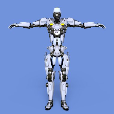 3d cg işleme bir robot