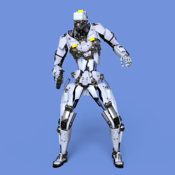 Rendering 3D CG di un robot — Foto Stock