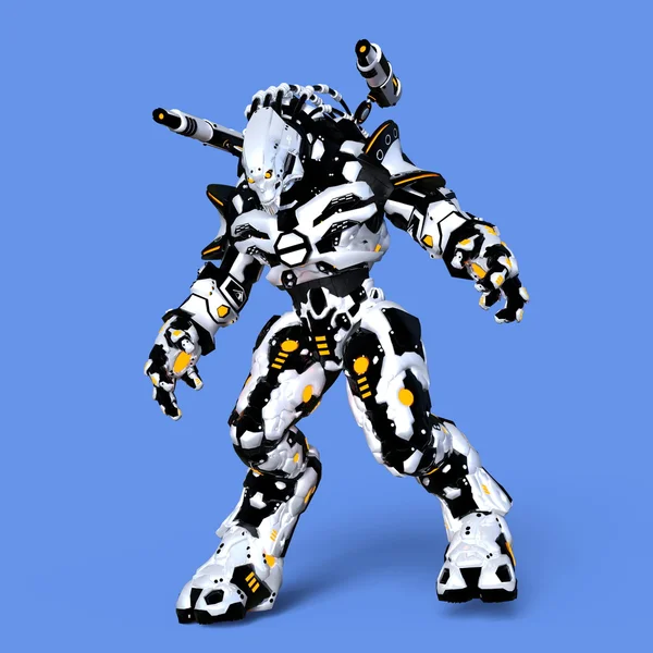 3D CG rendering of a mechanical monster — Stock Photo, Image