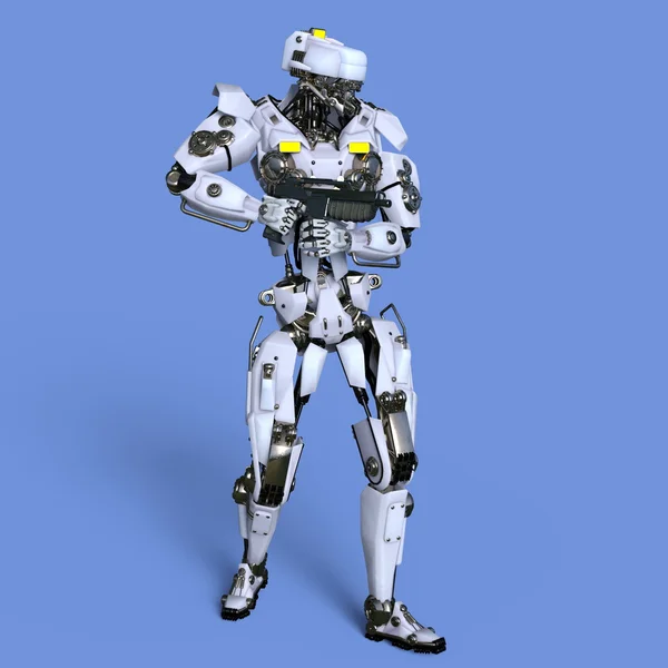 Renderowania 3D cg robota — Zdjęcie stockowe