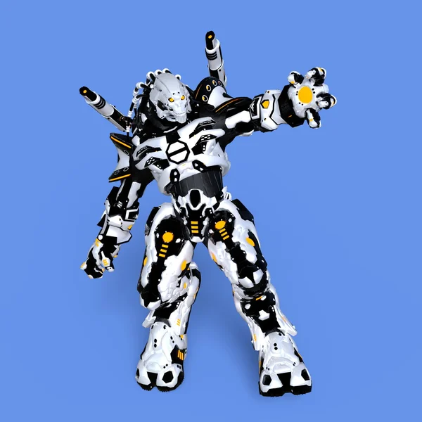 3D CG การแสดงผลของสัตว์ประหลาดกล — ภาพถ่ายสต็อก