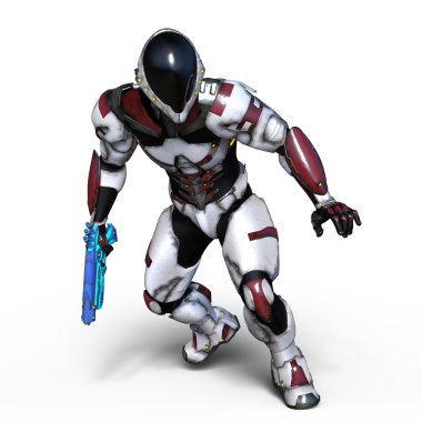 3d cg işleme bir robot