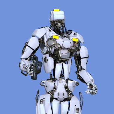 3d cg işleme bir robot