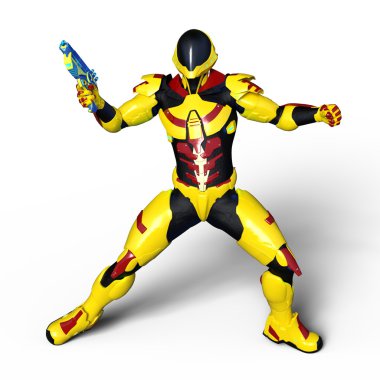 3d cg işleme bir robot