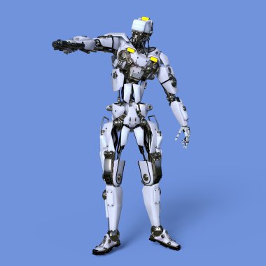 3d cg işleme bir robot