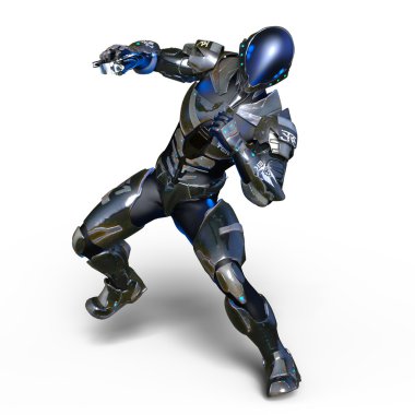 3d cg işleme bir robot