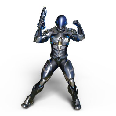 3d cg işleme bir robot