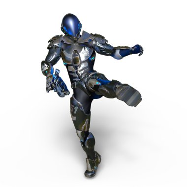 3d cg işleme bir robot