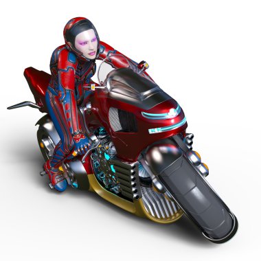 3d cg işleme süper bir kadın