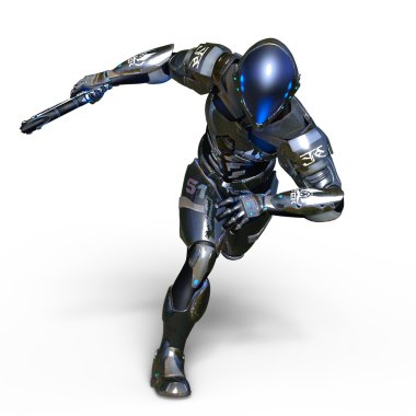 3d cg işleme bir robot