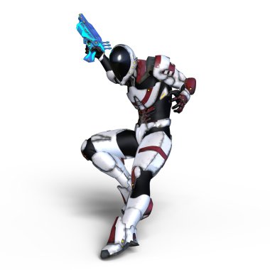 3d cg işleme bir robot