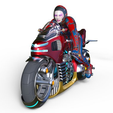 3d cg işleme süper bir kadın