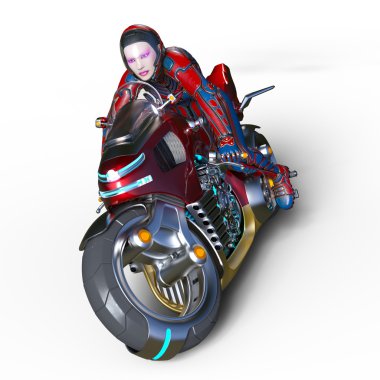 3d cg işleme süper bir kadın