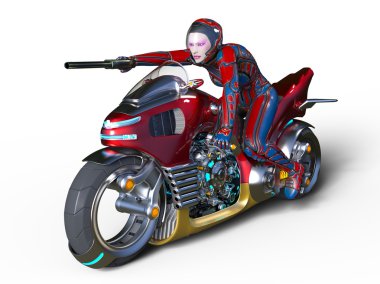 3d cg işleme süper bir kadın