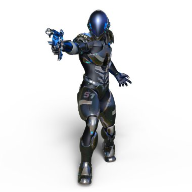 3d cg işleme bir robot