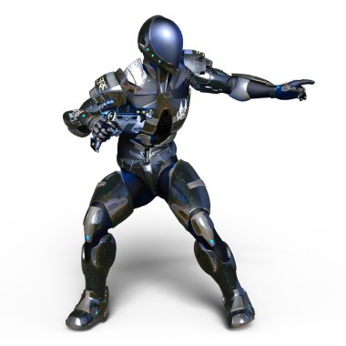 3d cg işleme bir robot