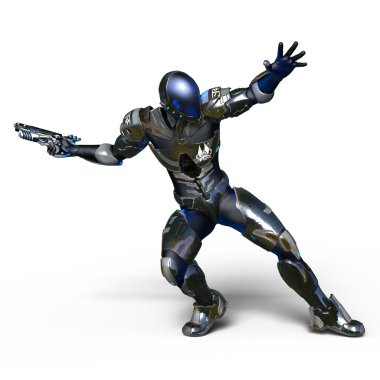 3d cg işleme bir robot