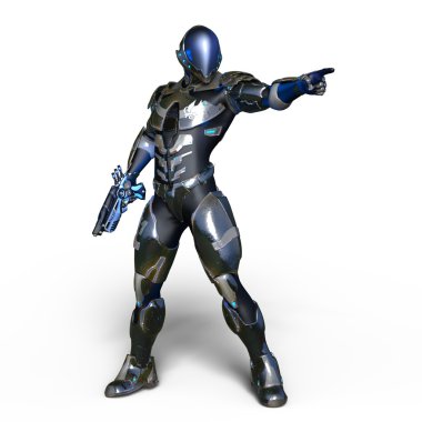 3d cg işleme bir robot