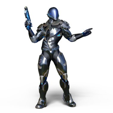 3d cg işleme bir robot