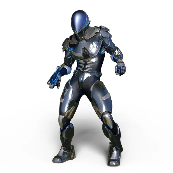 3D CG rendering of a robot — Stock Photo, Image