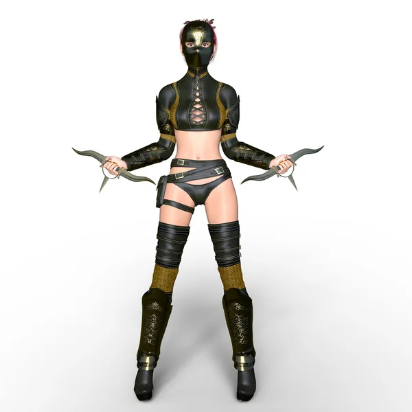 3D CG rendering of a female knight — Stock Photo, Image