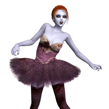 bir kadın zombi 3d cg işleme