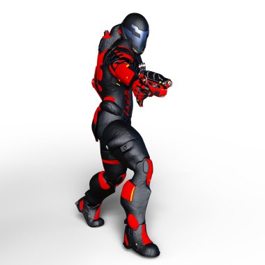 bir süper kahraman 3d cg render