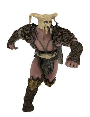 bir savaşçının 3d cg işleme