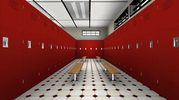 3D CG rendering of locker room — Stock Photo, Image