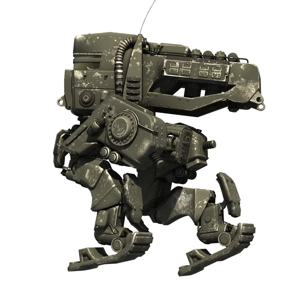bir savaş robotu 3d cg render