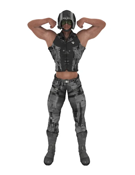 3D CG representación de un policía —  Fotos de Stock