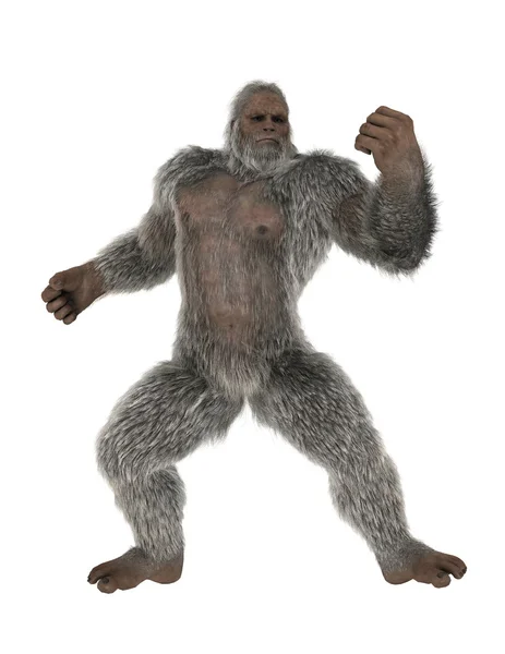 Rendering 3D CG di uno yeti — Foto Stock