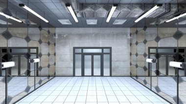 Giriş Holü Tasarımı 3d cg render