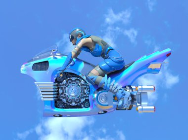 3d cg işleme süper bir kadın