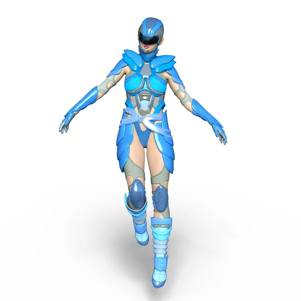 3D CG rendering of a super woman — Stock Photo, Image