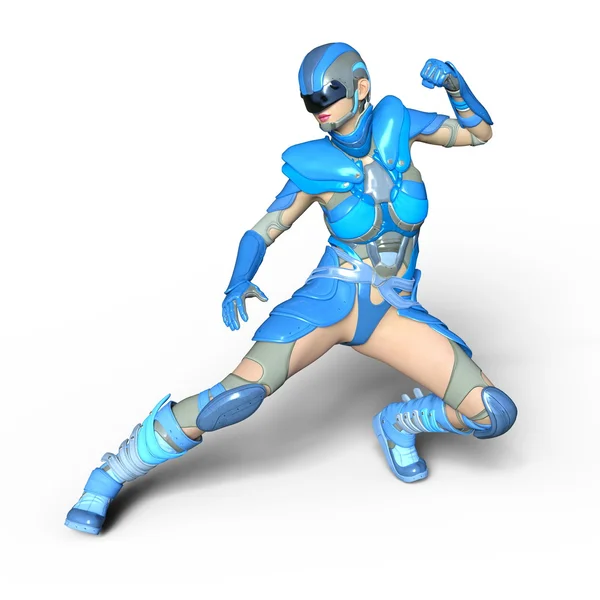 3D CG rendering of a super woman — Stock Photo, Image