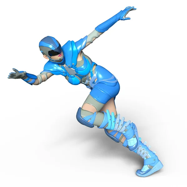 3D CG rendering of a super woman — Stock Photo, Image