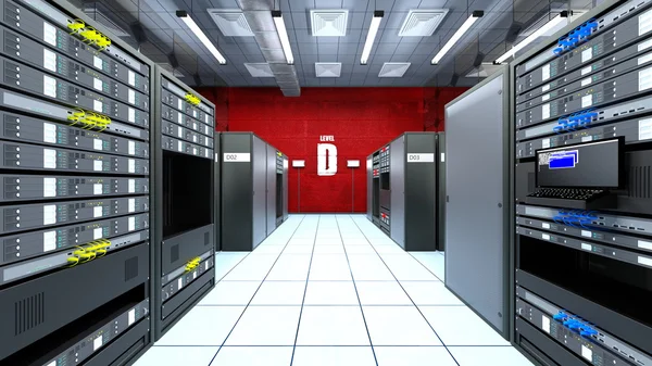 Rendering 3D CG del Supercomputing Center — Foto Stock