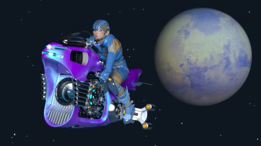 3d cg işleme süper bir kadın