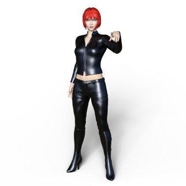 bir kadın savaşçı 3d cg render