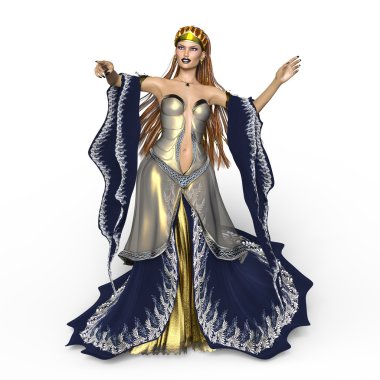 3d cg işleme bir prenses