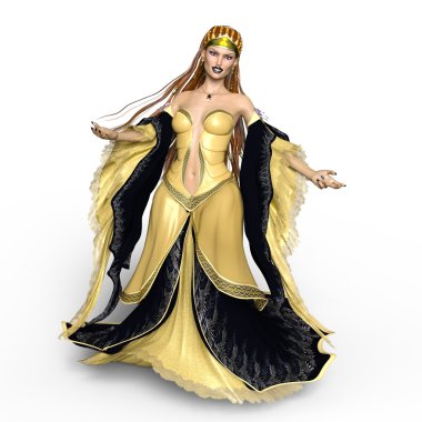 3d cg işleme bir prenses