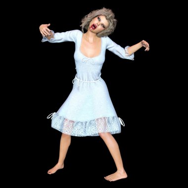 dişi bir vampir 3d cg render