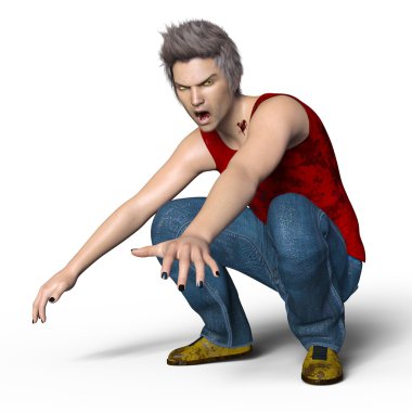 bir vampirin 3d cg işleme