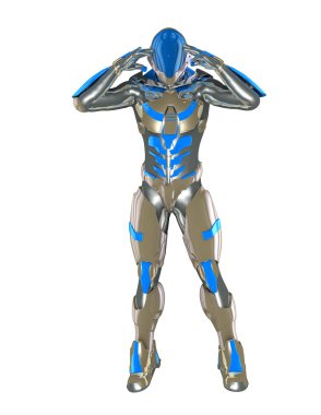 3d cg işleme bir robot