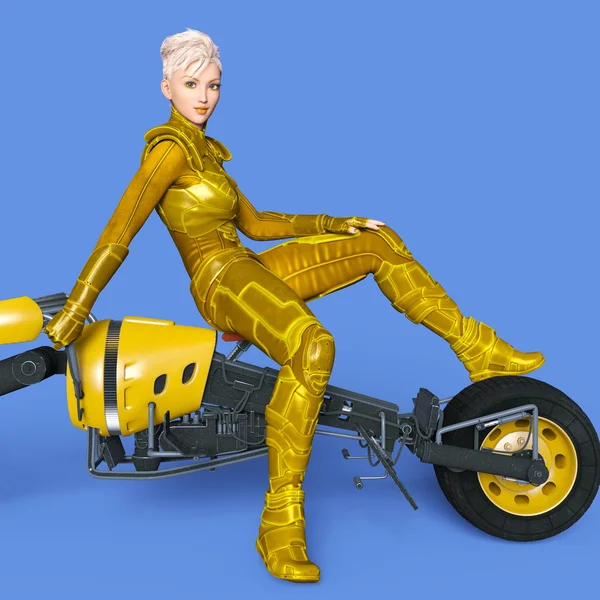 3D CG rendering of a super woman — Stock Photo, Image