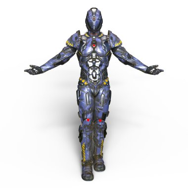 3d cg işleme bir robot